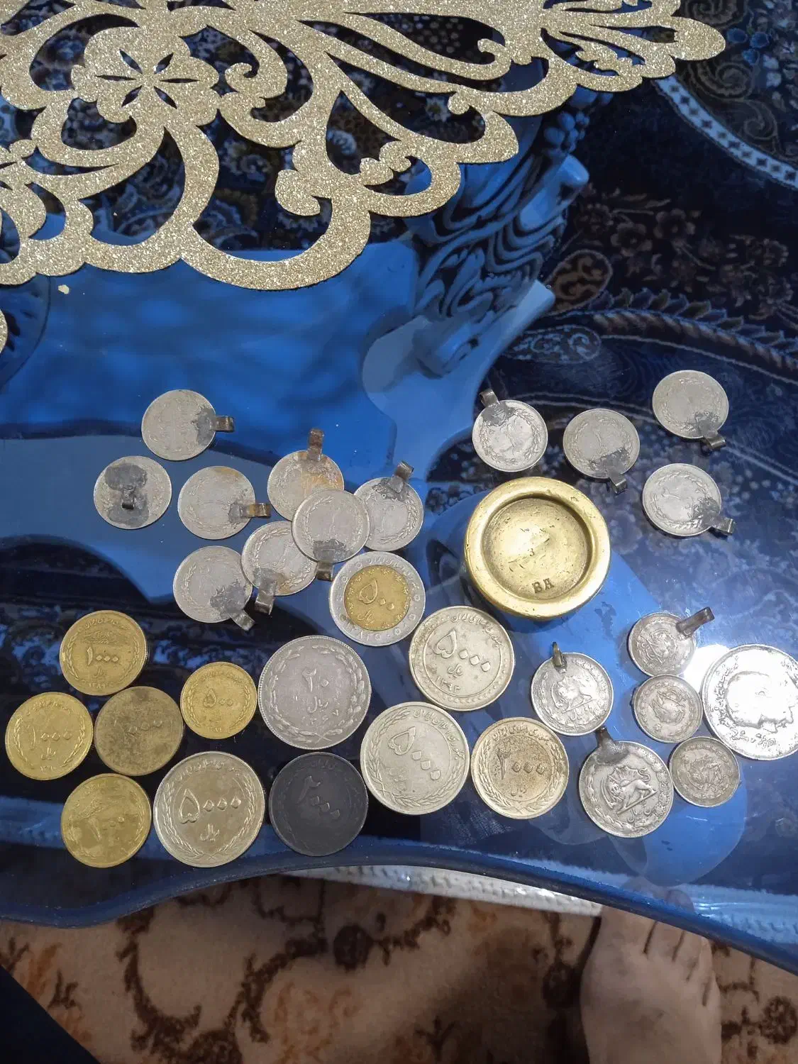 سکه های جمهوری وشاهنشاهی ووزنیه قدیمی|کلکسیون سکه، تمبر، اسکناس|گرمی, |دیوار