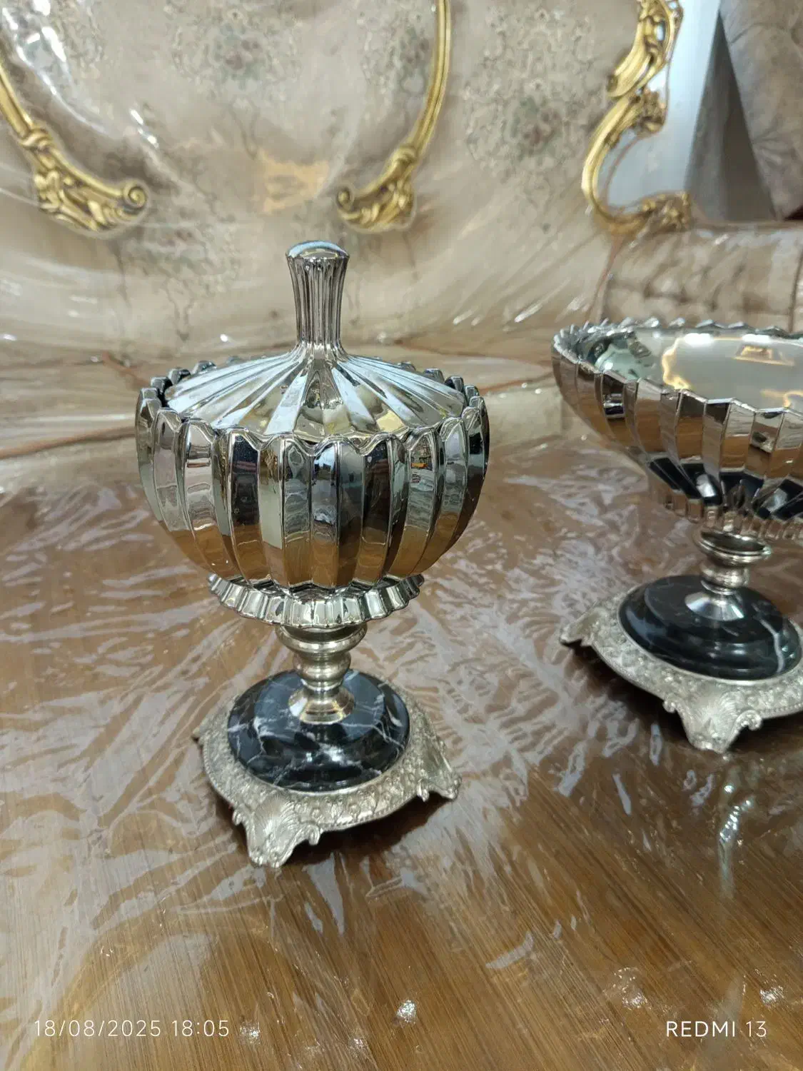 شکلات خوری و میوه خوری آنتیک|ظروف سرو و پذیرایی|نیشابور, هفده شهریور|دیوار