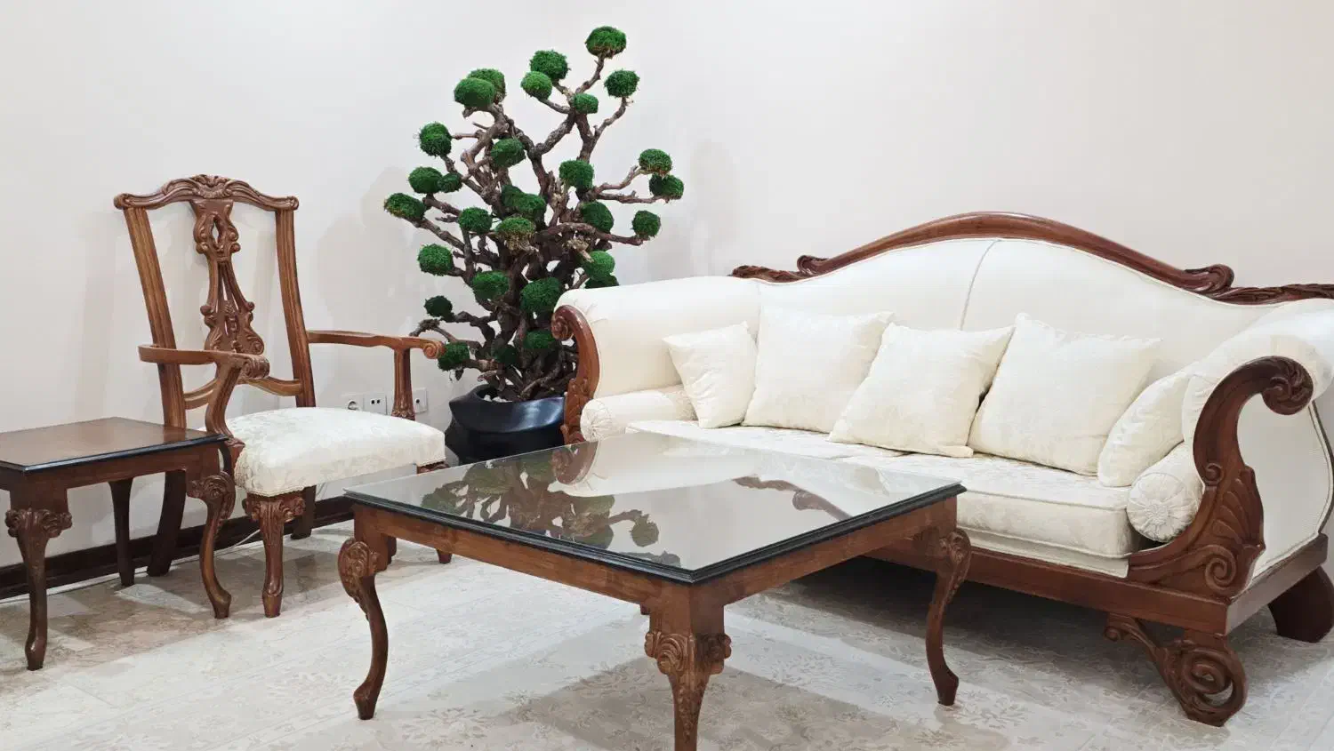 ست مبلمان(+ناهارخوری) چپندر کلاسیک انگلیسی درحدنو|مبلمان خانگی و میز عسلی|تهران, شاهین|دیوار