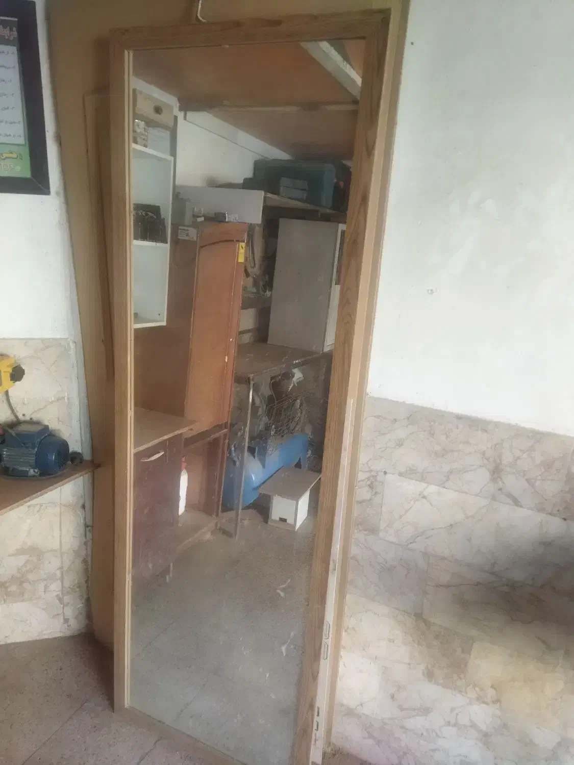 آینه قدی با قاب ام دی اف|آینه|مشهد, هنرور|دیوار