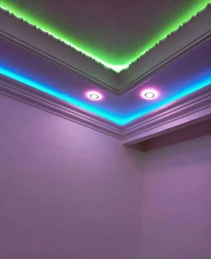 سفیدکاری وگچکاری ونورپردازی دور ساختمان|خدمات پیشه و مهارت|دهدشت, |دیوار