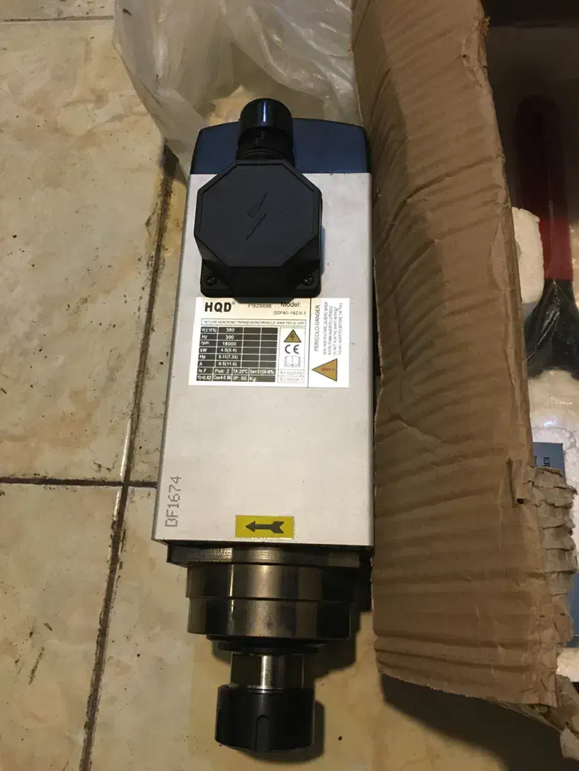 اسپیندل هواخنک 4.5KW برند HQD|ماشین‌آلات صنعتی|اصفهان, قائمیه|دیوار