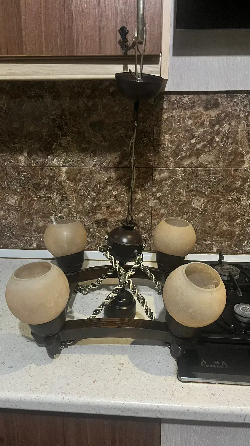 لوستر ۵شاخه|لوستر و چراغ آویز|تهران, هفت چنار|دیوار