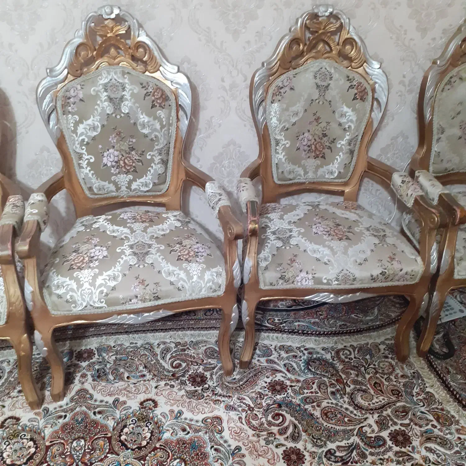 مبل وصندلی سلطنتی ۹نفره|مبلمان خانگی و میز عسلی|بهارستان, |دیوار