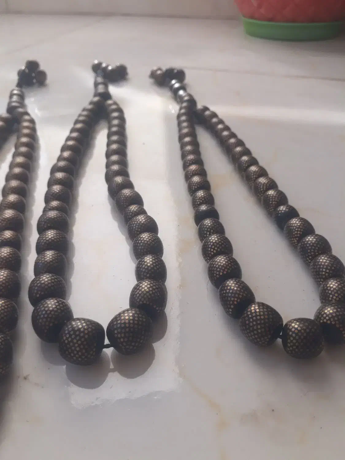 تسبیح برنج کوب 17 ردیفه و 21 ردیفه|کلکسیون اشیاء عتیقه|سبزوار, مدرس|دیوار