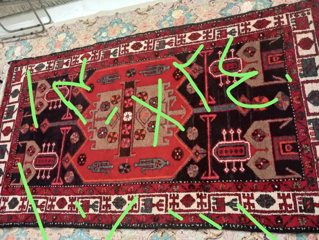 چند عدد فرش دستبافت سالم|فرش|شهریار, کهنز|دیوار