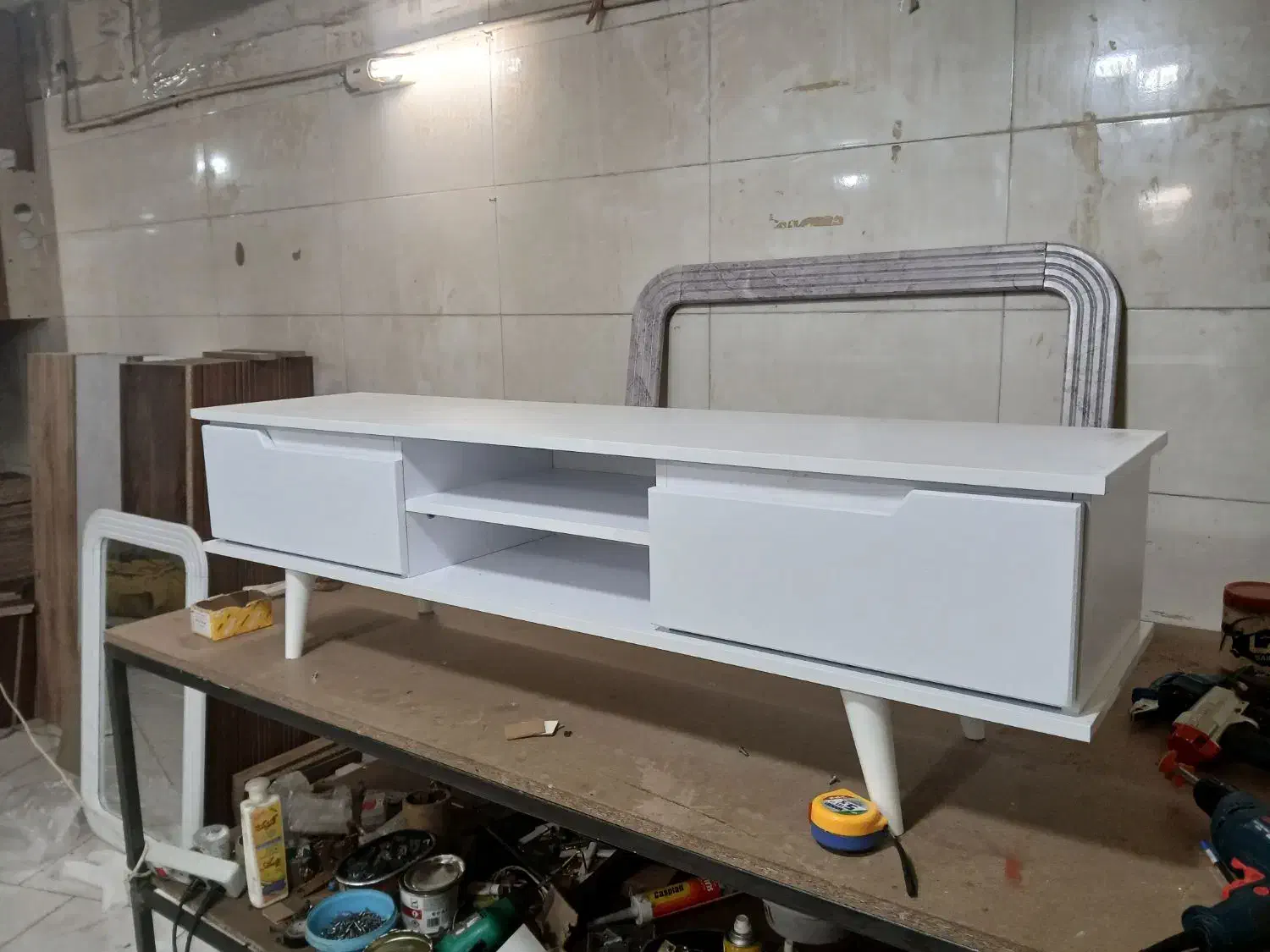 میز تلویزیون میزتلویزیون مدل ل جدید ساده|میز تلویزیون|پرند, فاز ۰|دیوار