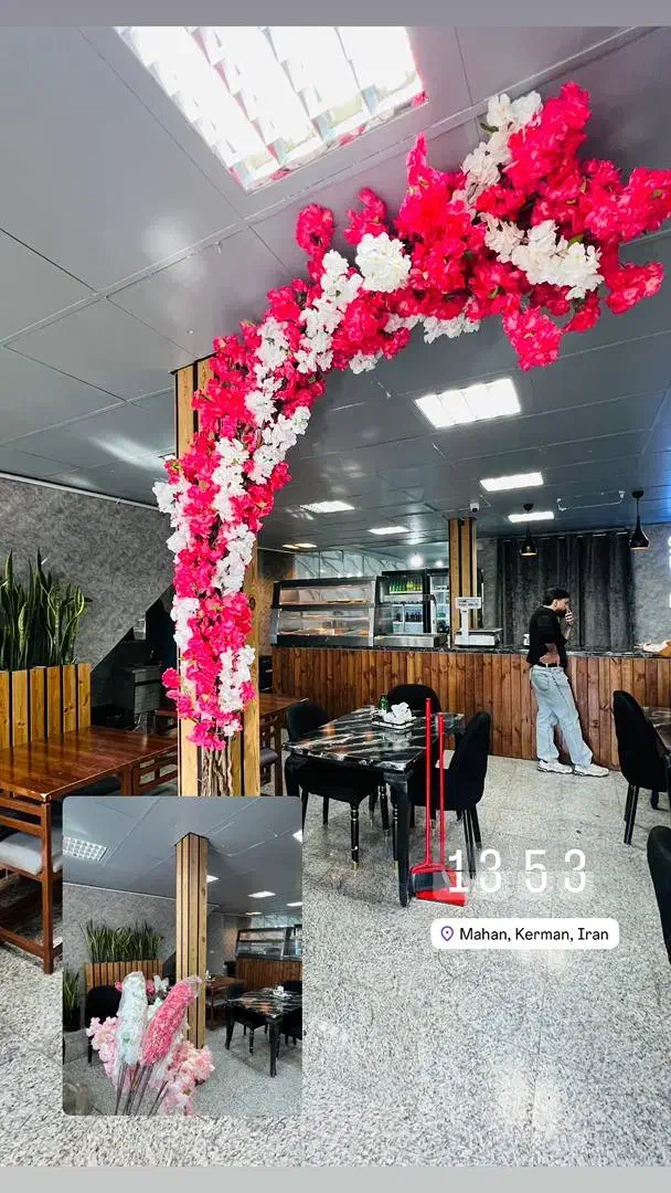 گرین وال شکوفه چمن انواع آیینه های پایه دار|گل مصنوعی|کرمان, |دیوار