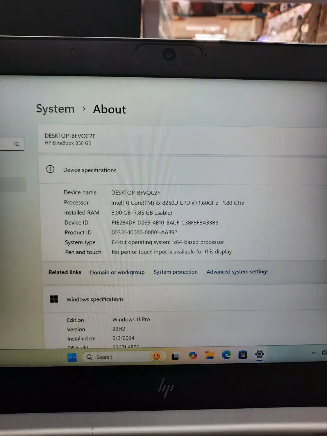 لپ تاپ اچ پی ۸۳۰ جی تری|رایانه همراه|بابل, |دیوار