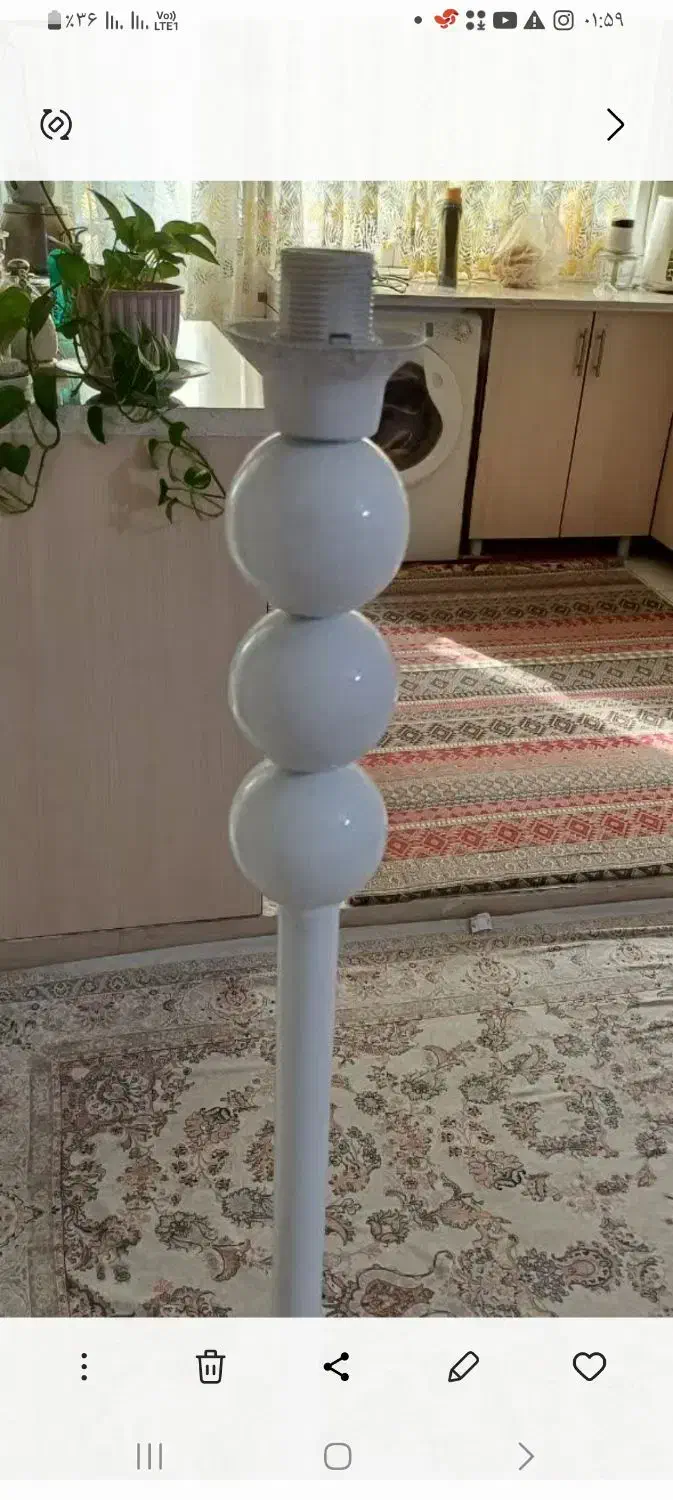 پابه آباژور سالنی فلزی نو|چراغ خواب و آباژور|تهران, امام زاده عبدالله|دیوار