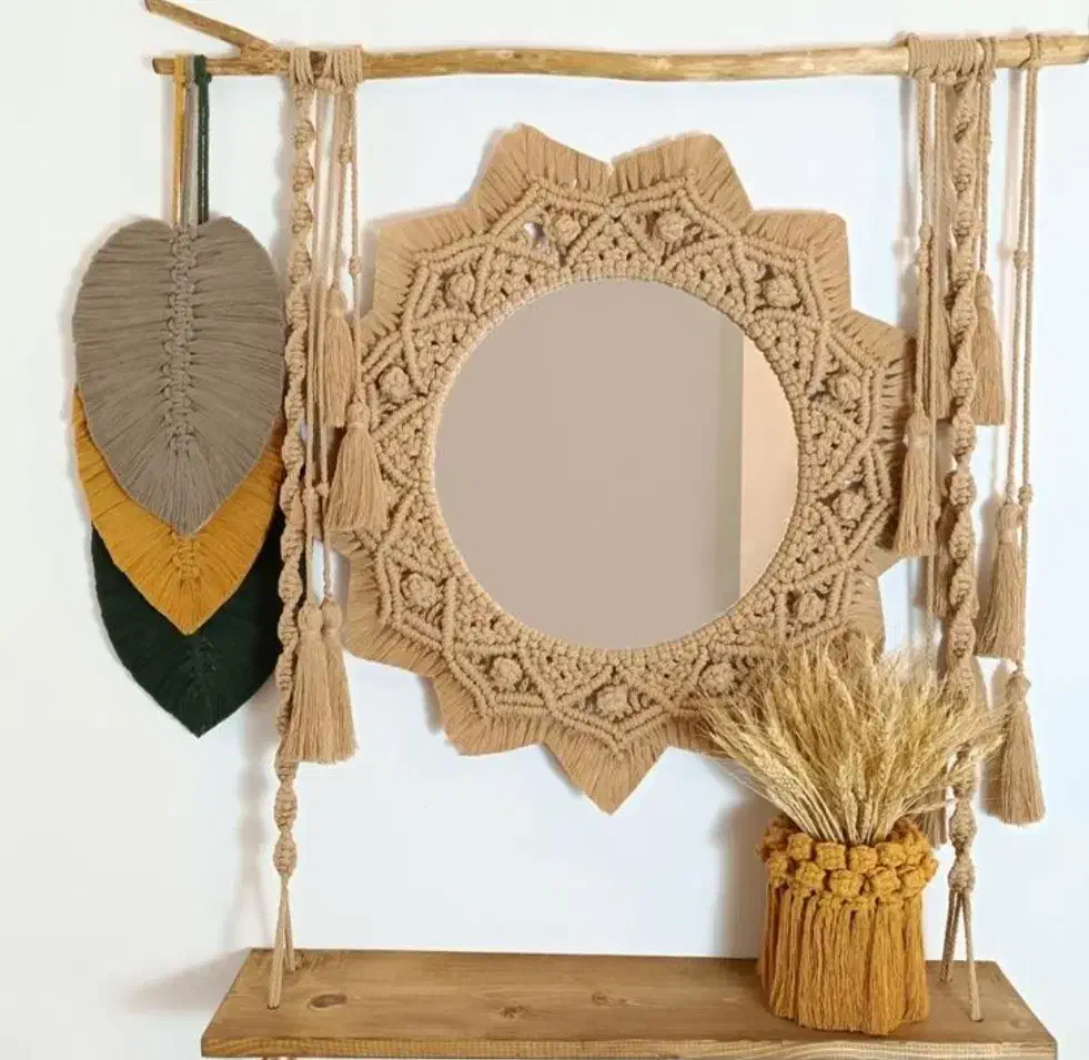 مکرومه|صنایع دستی و سایر لوازم تزئینی|نیشابور, گنبد سبز|دیوار