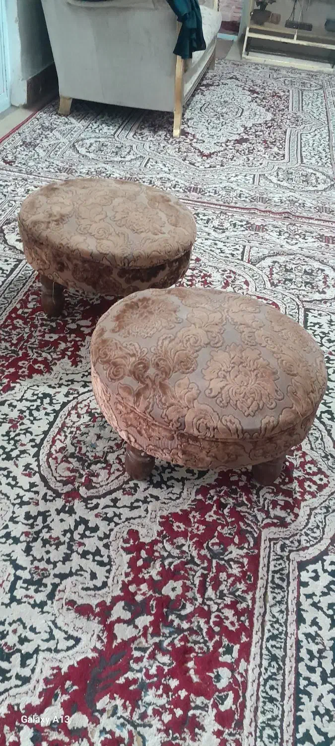 پاف دو عدد|صندلی و نیمکت|کرمان, |دیوار