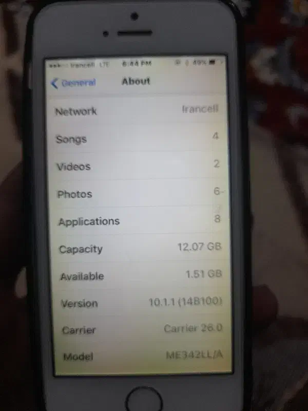 گوشی آیفون ۵فایو|موبایل|باسمنج, |دیوار