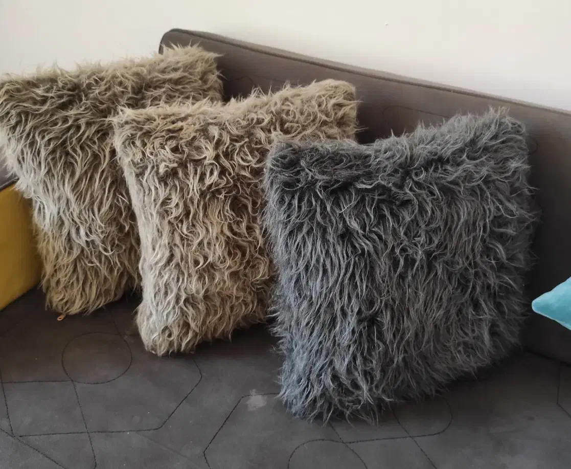 کوسن خز دار مبلی|رختخواب، بالش، پتو|شیراز, آبیاری|دیوار