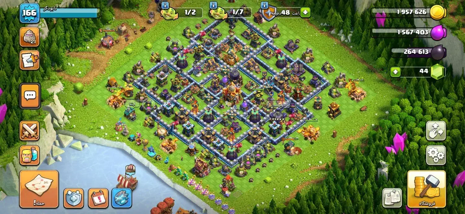 اکانت کلش اف کلنز تان۱۶|کنسول، بازی ویدئویی و آنلاین|تهران, آبشار تهران (دریاچه)|دیوار