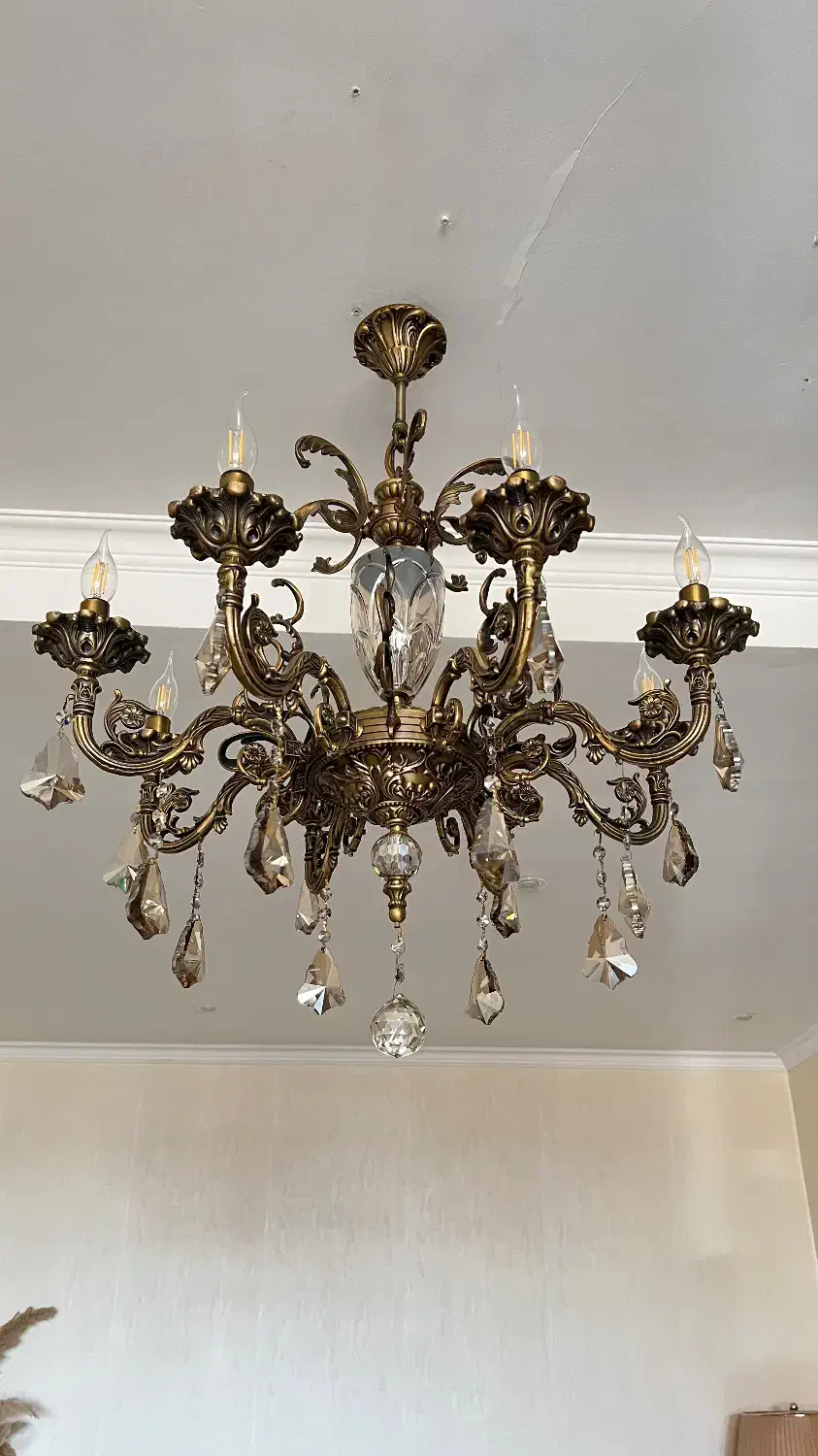 لوستر برنجی|لوستر و چراغ آویز|تهران, جنت‌آباد شمالی|دیوار