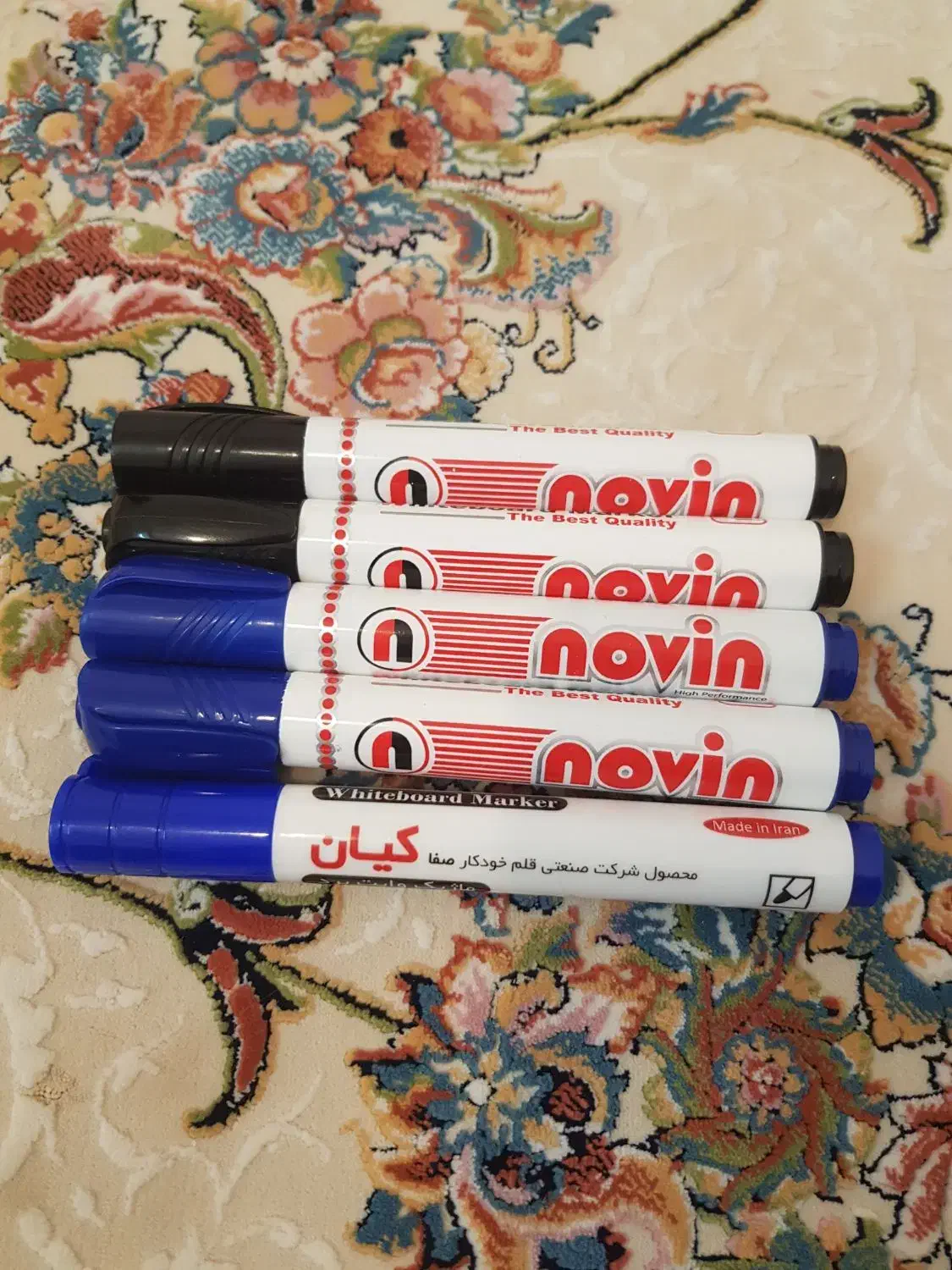 ۵ عدد ماژیک وایت برد مشکی و آبی|لوازم التحریر|قم, عمار یاسر|دیوار