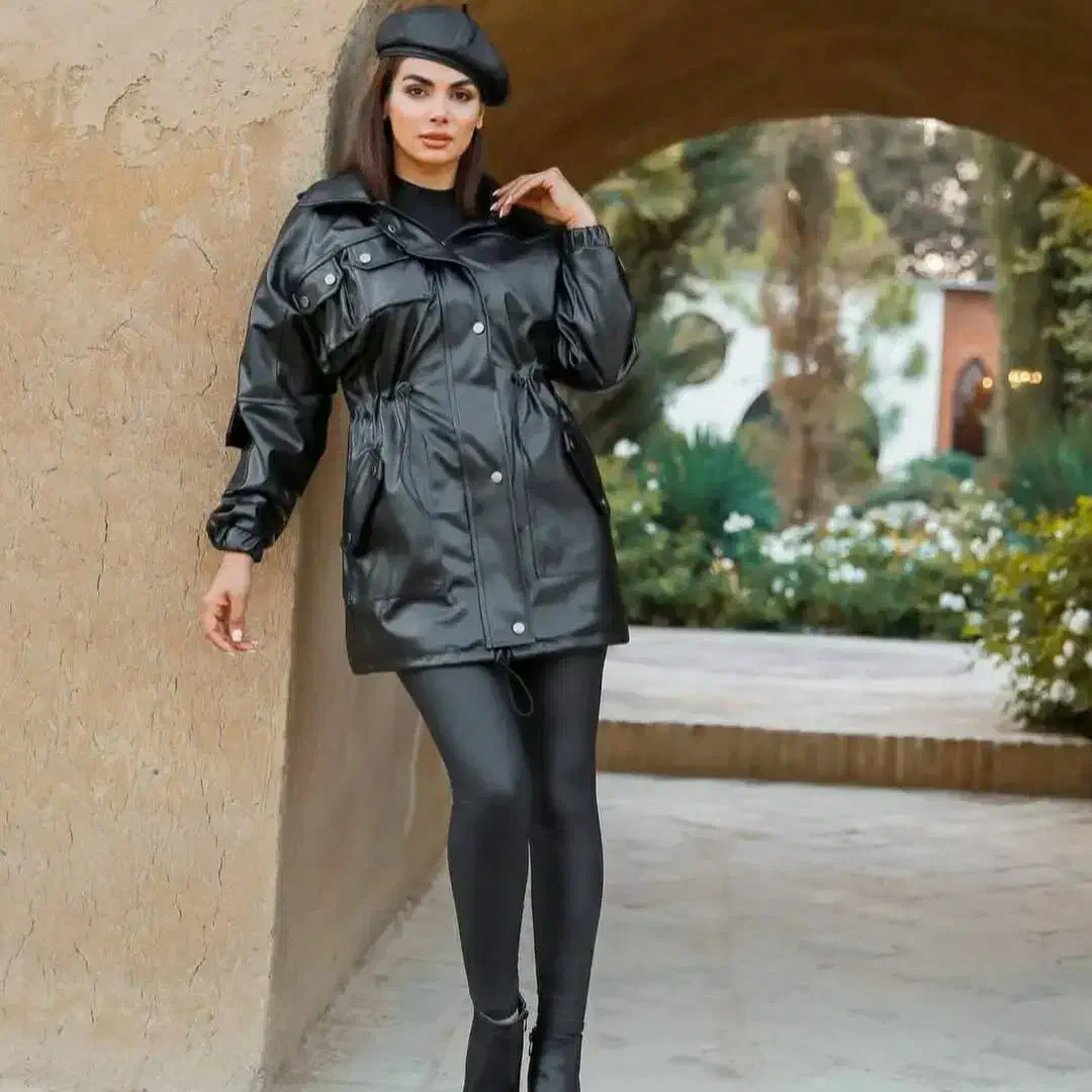 مانتو چرم مدل اسپرت|لباس|زاهدان, |دیوار