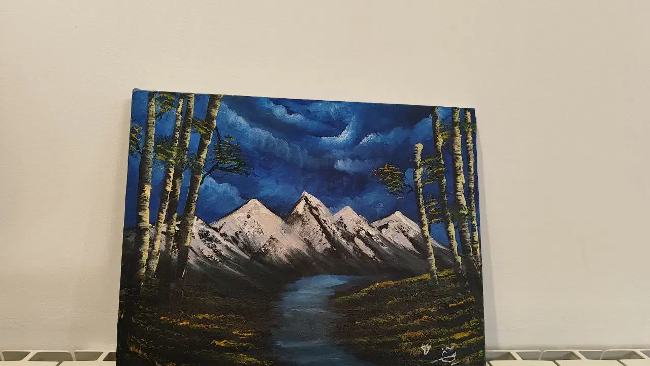 تابلوی نقاشی کار دست با ابرنگ|تابلو، نقاشی، عکس|محمودآباد, |دیوار