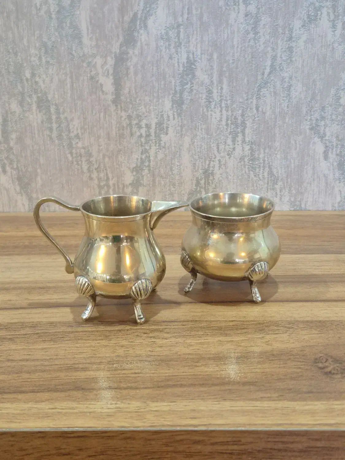 شکرریز و خامه ریز برنجی|کلکسیون اشیاء عتیقه|ورامین, ورامین|دیوار