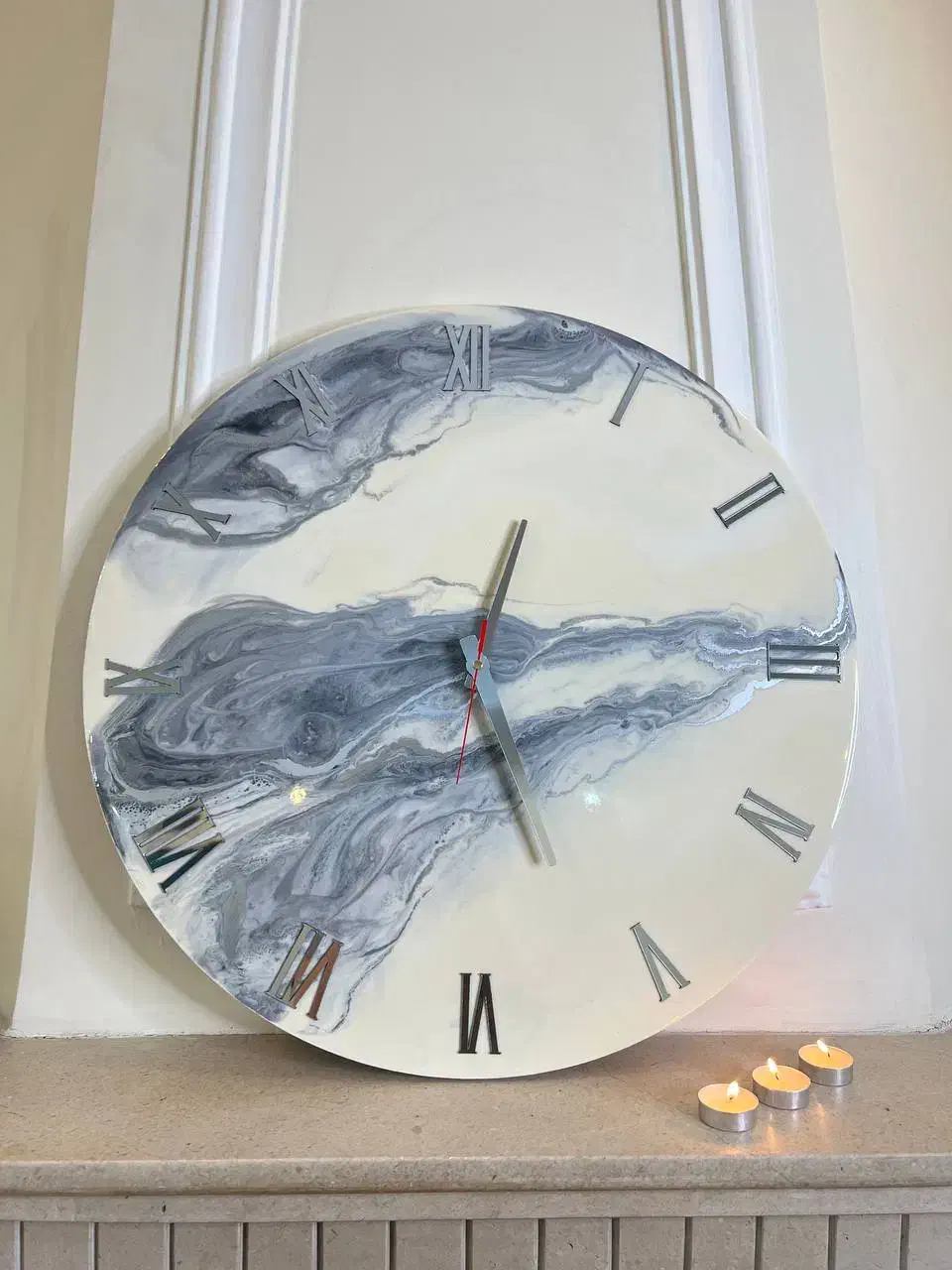 ساعت رزینی ۶۰ سانت با موتور تایوانی|ساعت دیواری و تزئینی|تهران, فلسطین (میدان انقلاب)|دیوار