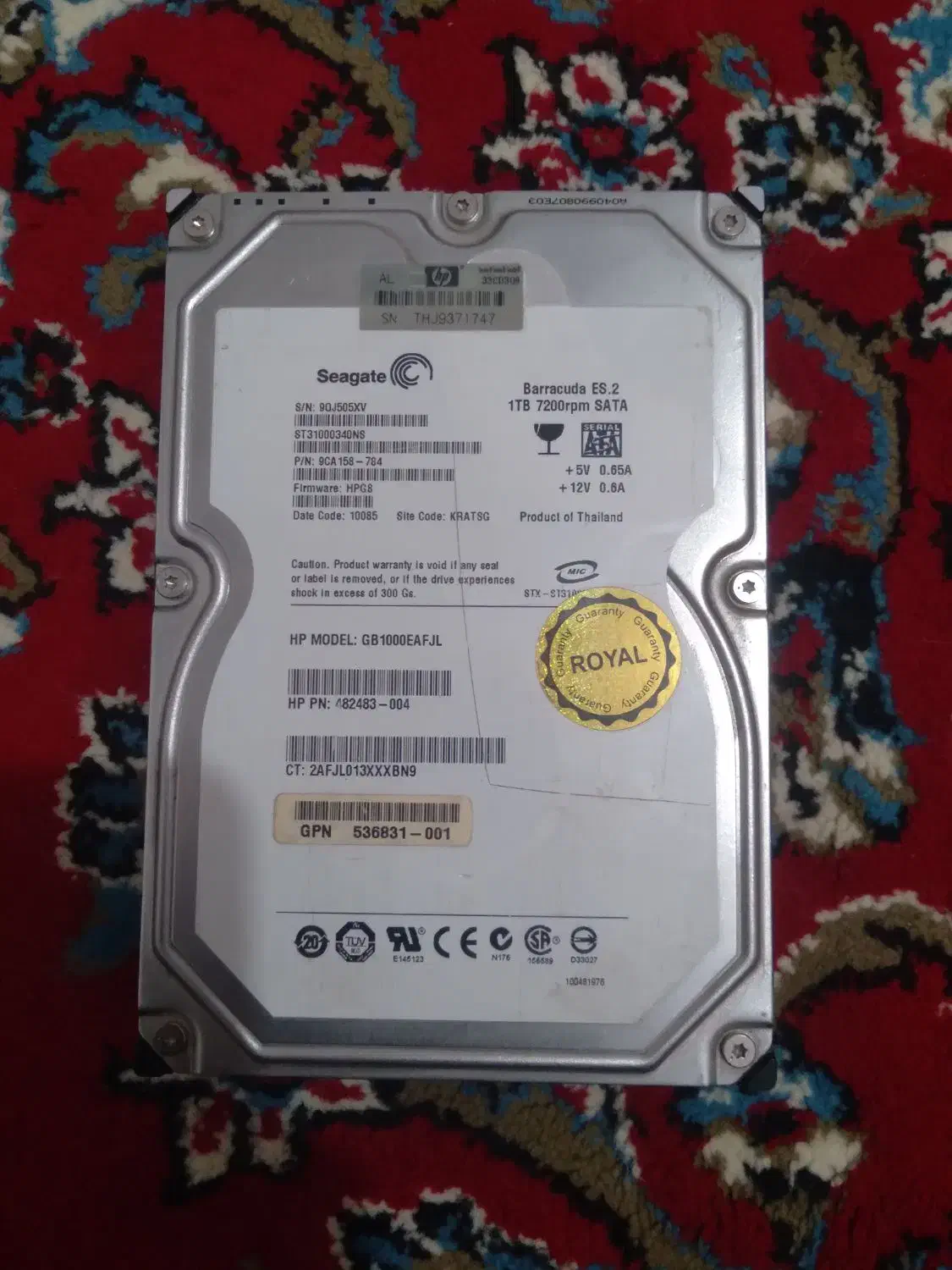 هارد 1 ترابایت سیگیت|قطعات و لوازم جانبی رایانه|تربتحیدریه, اندیشه|دیوار