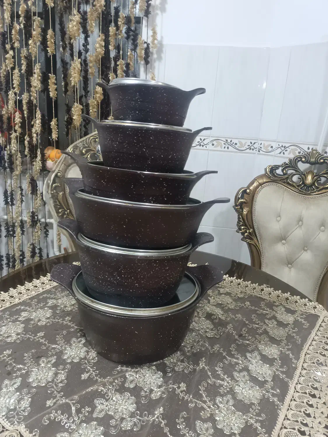 قابلمه سنگی|ظروف پخت‌وپز|نقده, |دیوار