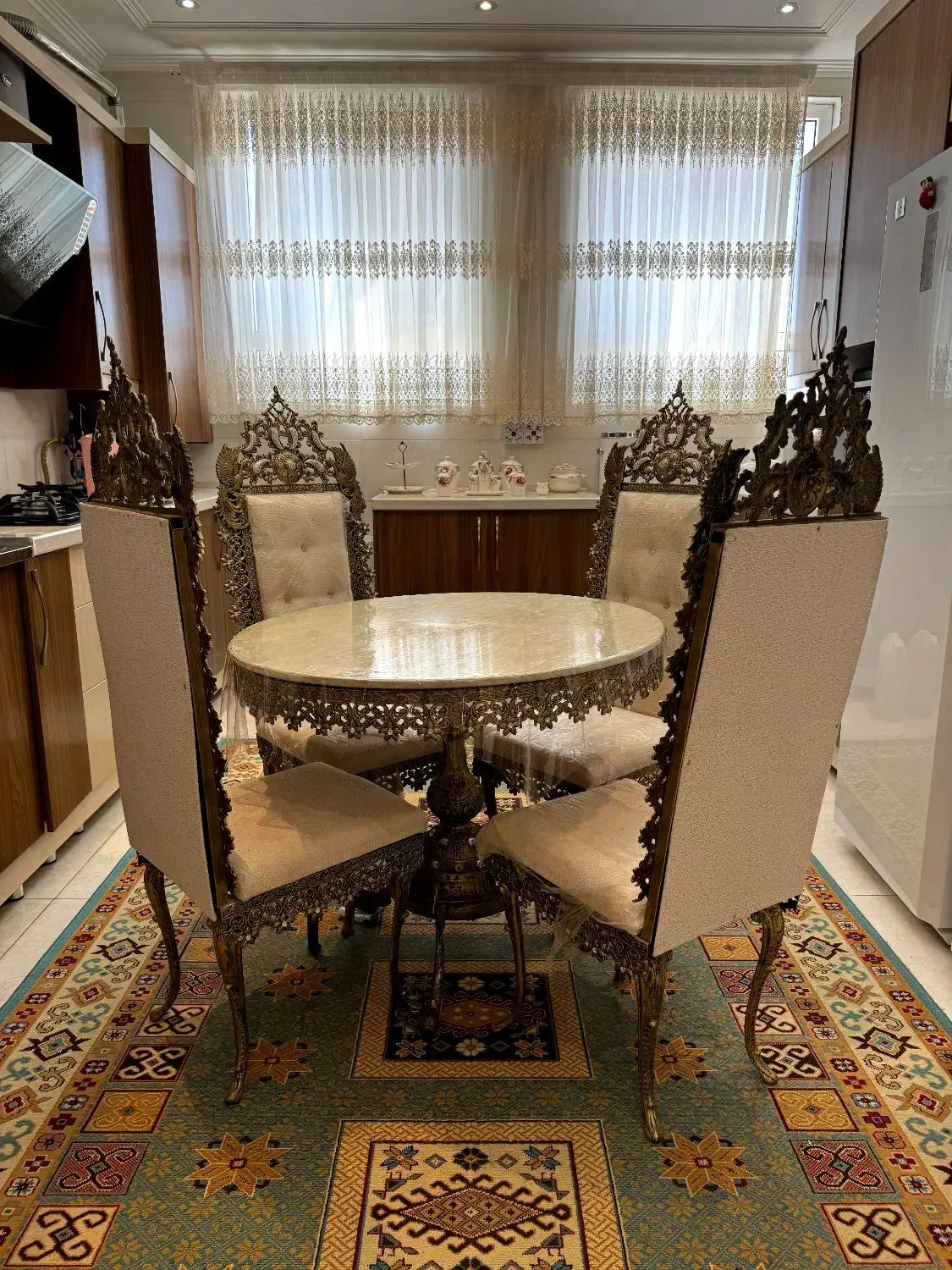 میز ناهارخوری چهارنفره طرح برنز|میز و صندلی غذاخوری|یزد, |دیوار