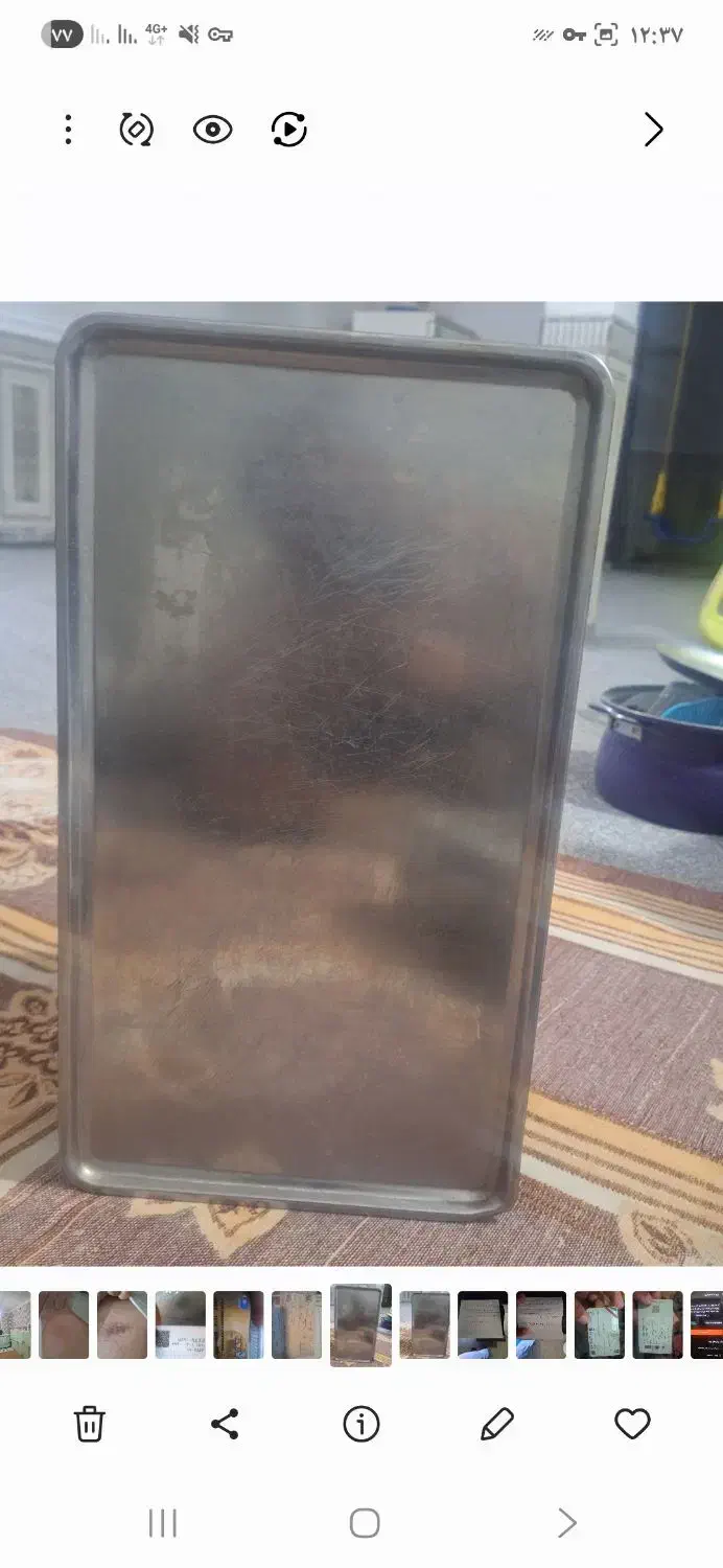 سینی استیل قنادی|ظروف پخت‌وپز|اهواز, زندوکیلی|دیوار