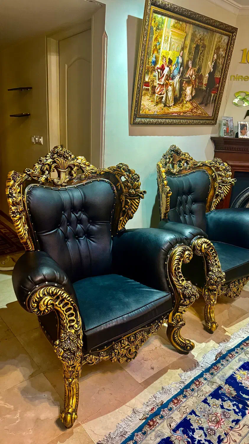 مبل ۹ نفره دو رو منبت میز و عسلی|مبلمان خانگی و میز عسلی|تهران, شهرآرا|دیوار