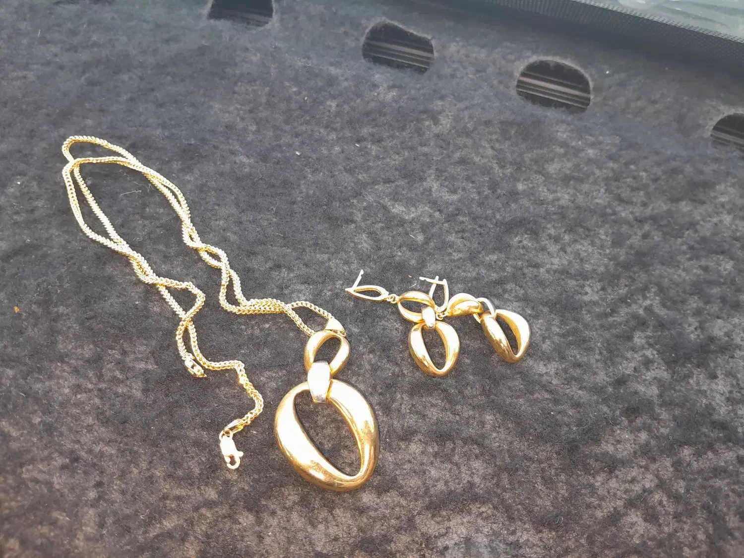 نیم ست طلا|جواهرات|خرم‌آباد, |دیوار