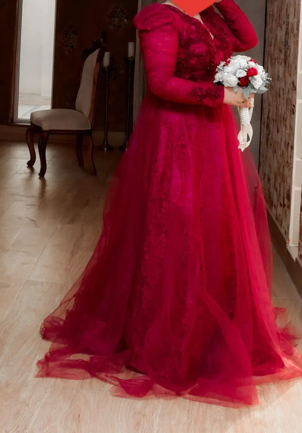 لباس عروس عقدی(تورکارشده) و مناسب جشنهای خاص|لباس|بوشهر, |دیوار