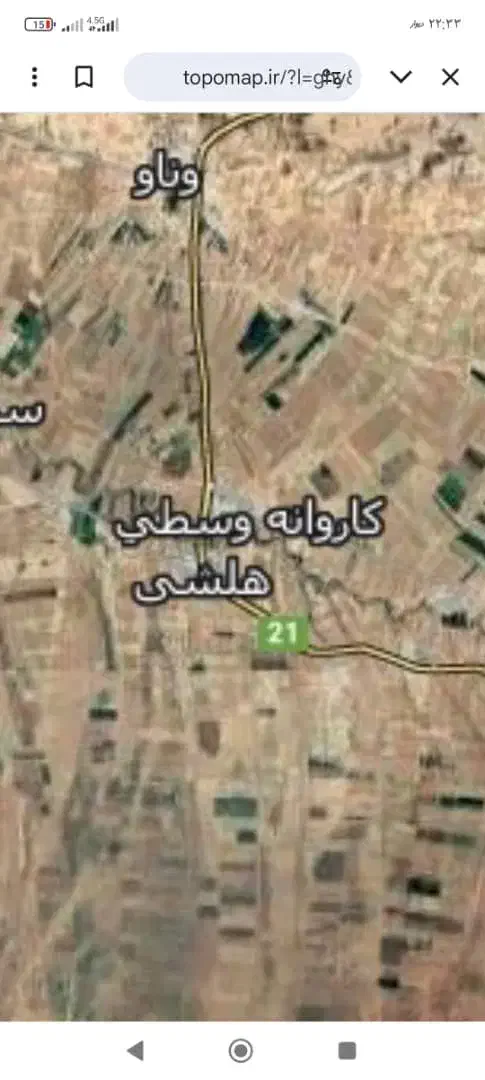 یک قطعه زمین ۱۵۱۰متری کنار جاده هلشی|فروش زمین و ملک کلنگی|فیروزآباد, |دیوار