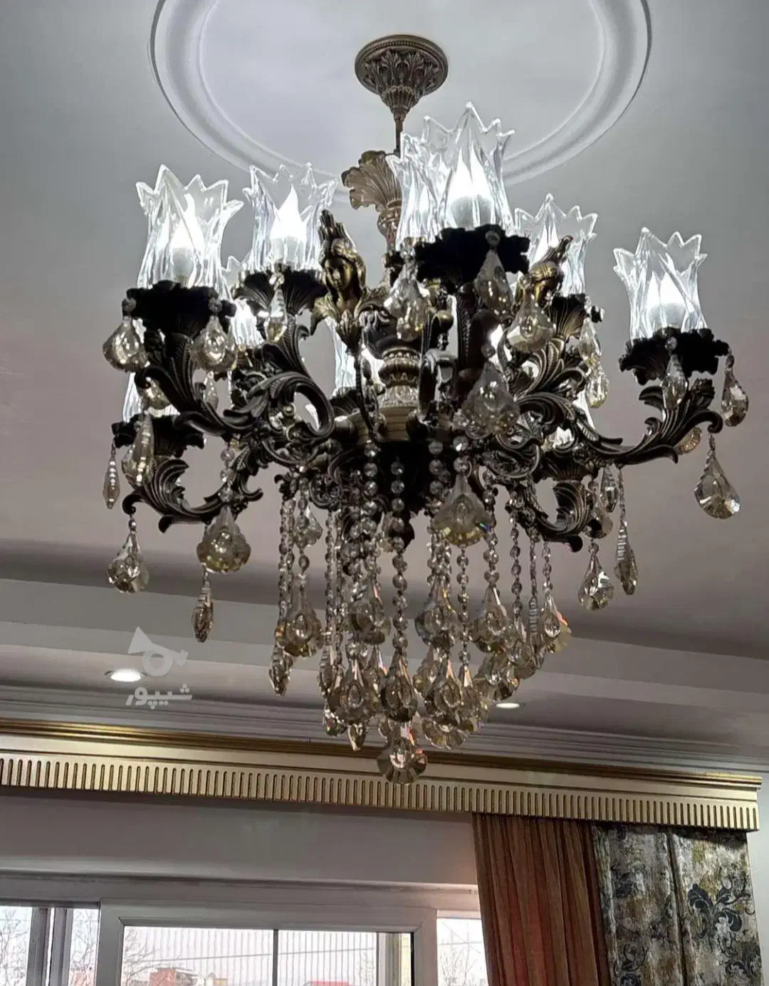 لوستر|لوستر و چراغ آویز|قائم‌شهر, |دیوار