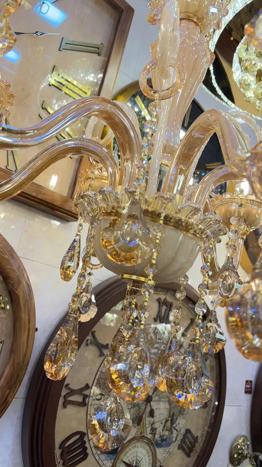 مدل بلوری تمام خارجی|لوستر و چراغ آویز|اراک, |دیوار