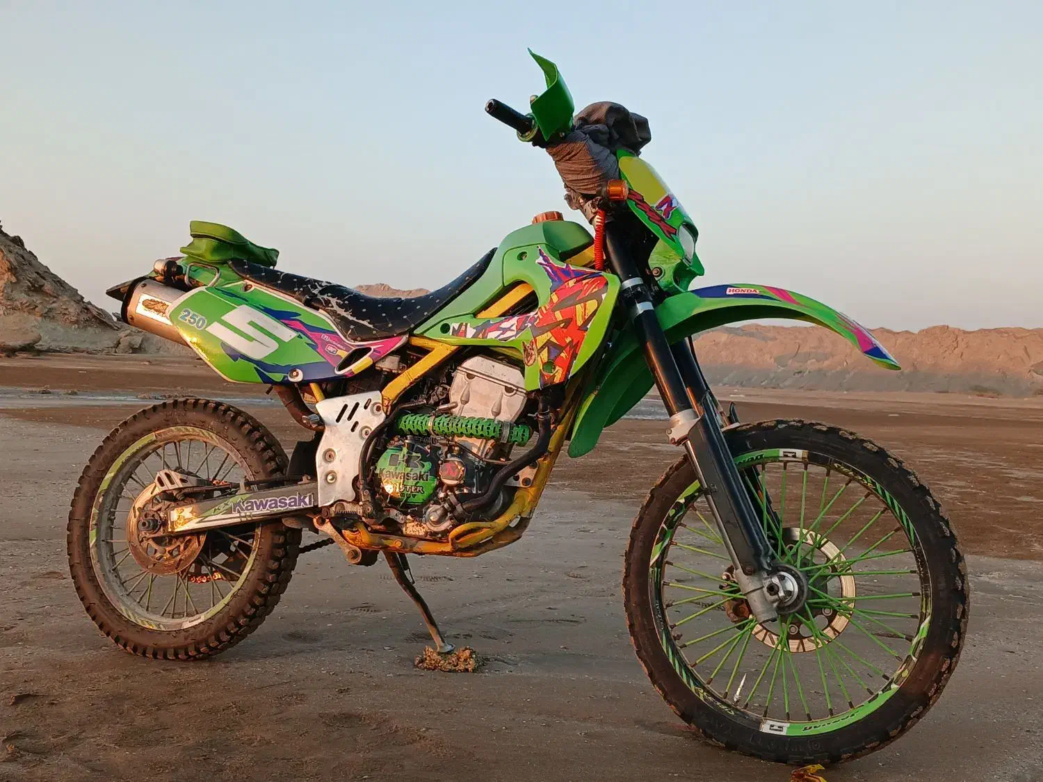 تریل.KLX. کاوازاکی 250|موتورسیکلت|جاسک, |دیوار