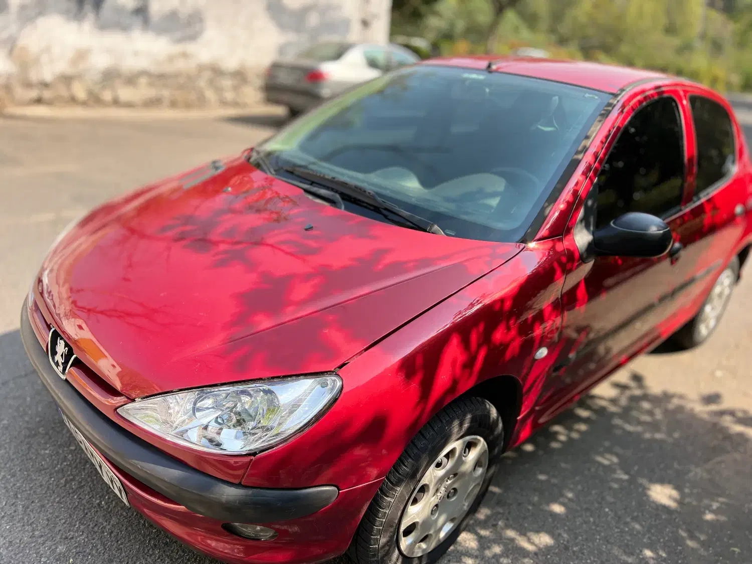 پژو ۲۰۶ مدل ۸۹ قرمز آلبالویی|خودرو سواری و وانت|آفتاب, |دیوار