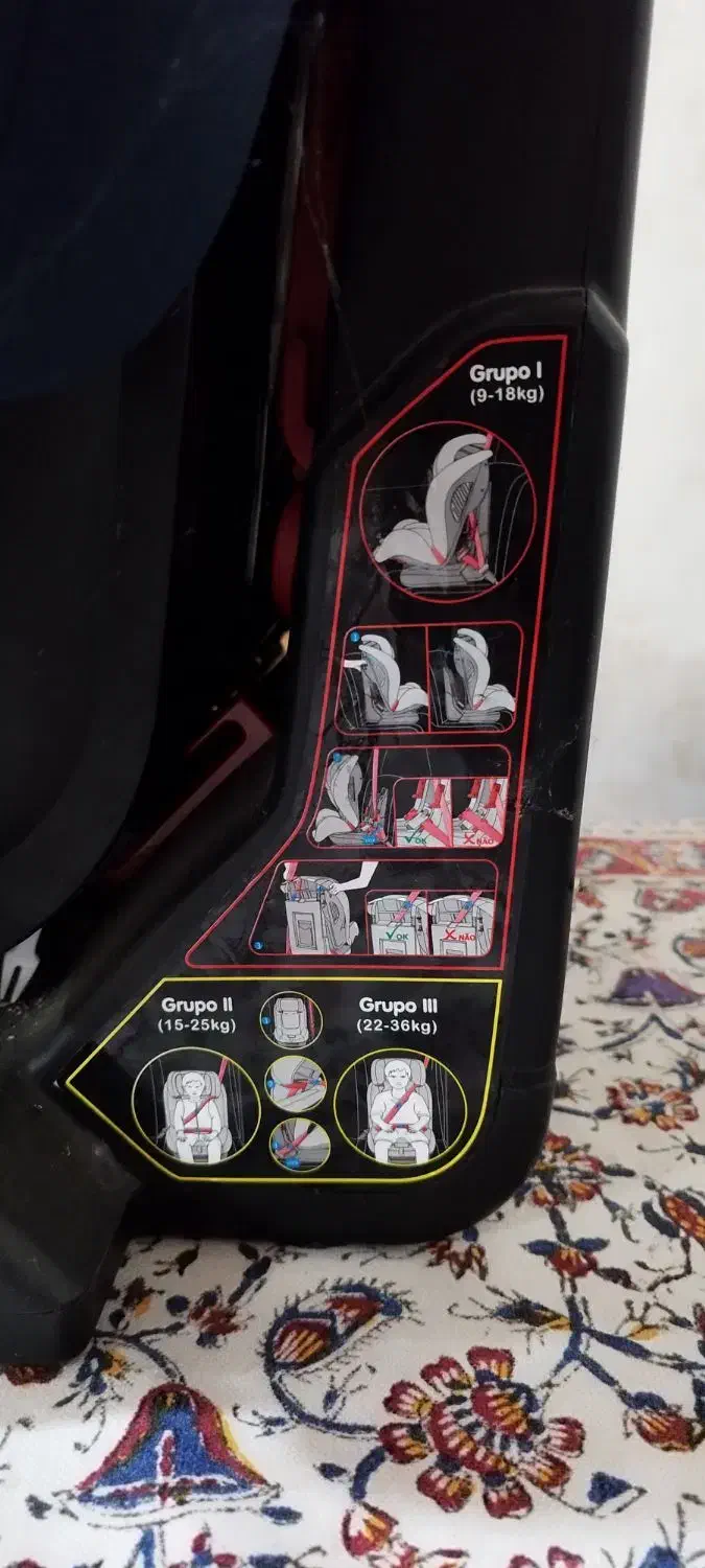 صندلی ماشین کودک دیزی کو(dzieco) ۹تا ۳۶ کیلو|تخت و صندلی بچه|رشت, فلسطین|دیوار