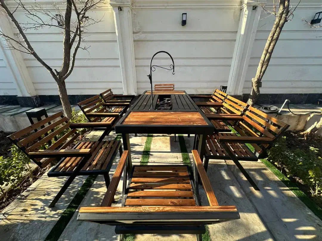 صندلی تاب اتشدان چتر پایه کنار طرح اینو باغی ویلای|صندلی و نیمکت|تهران, اکباتان|دیوار