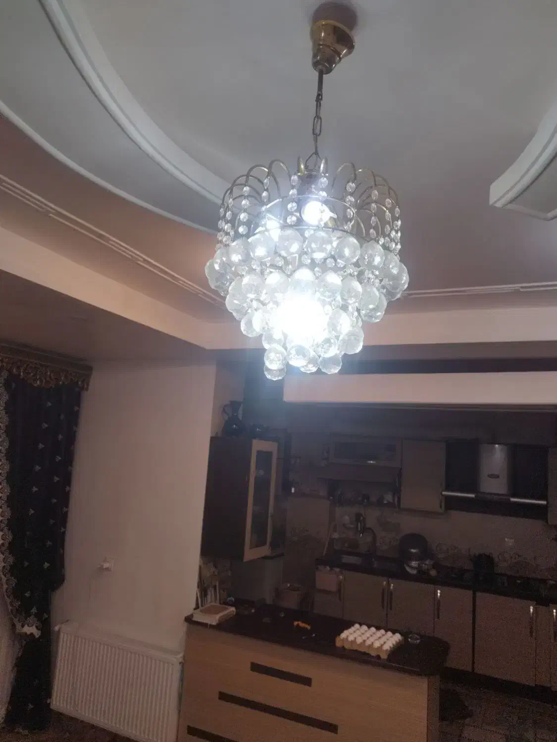 لوستر کریستالی در حد نونو جفت هستن دونه 1 میلیون|لوستر و چراغ آویز|خان ببین, |دیوار