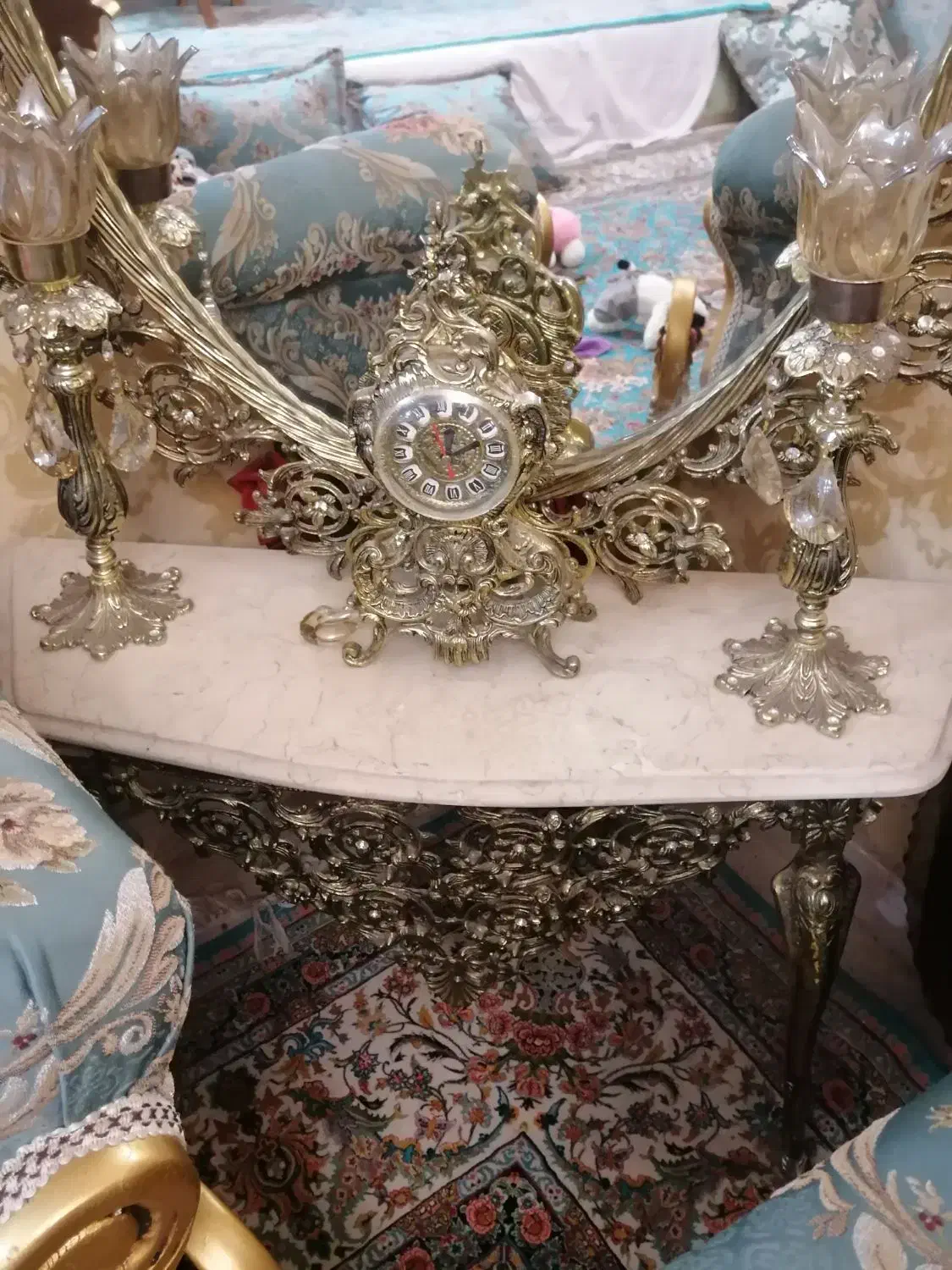 آینه شعمدان ساعت لوستر تابلو برنجی|آینه|تهران, بازار|دیوار