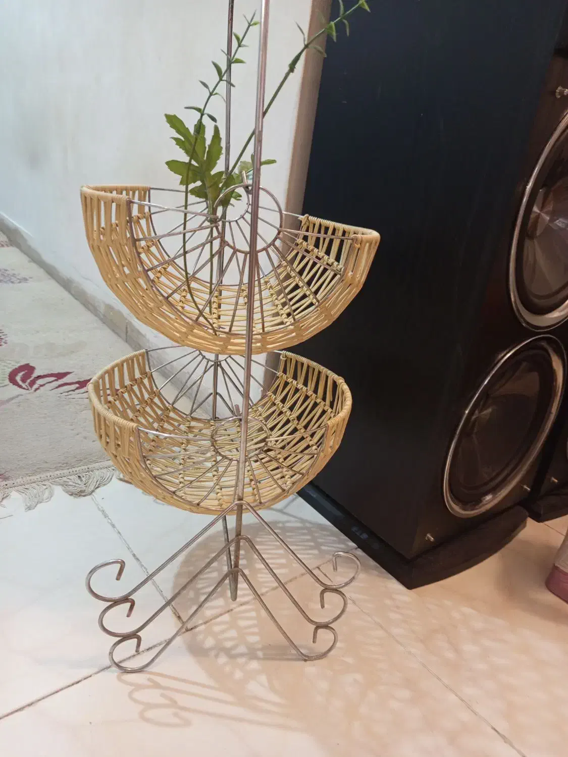 سبد دوطبقه و سبد میوه استیل نو نو|ظروف سرو و پذیرایی|کرج, شهرک شهرداری|دیوار