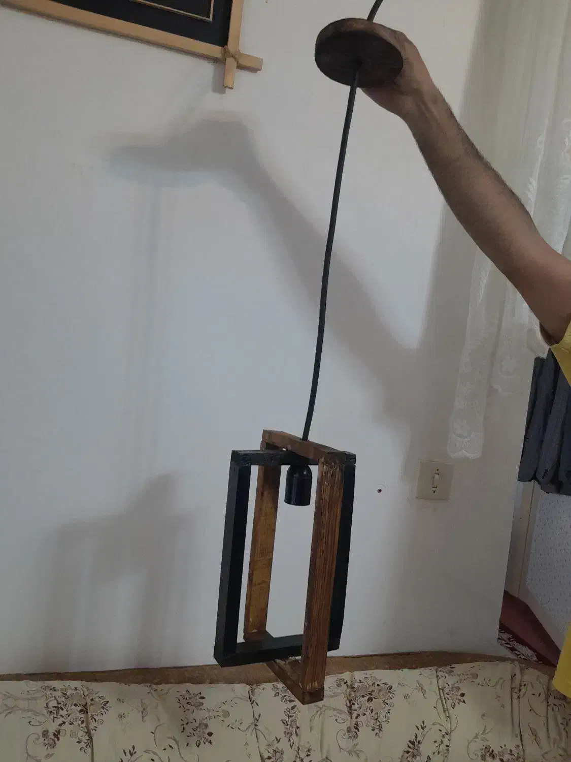 لوستر چوبی|لوستر و چراغ آویز|تبریز, |دیوار