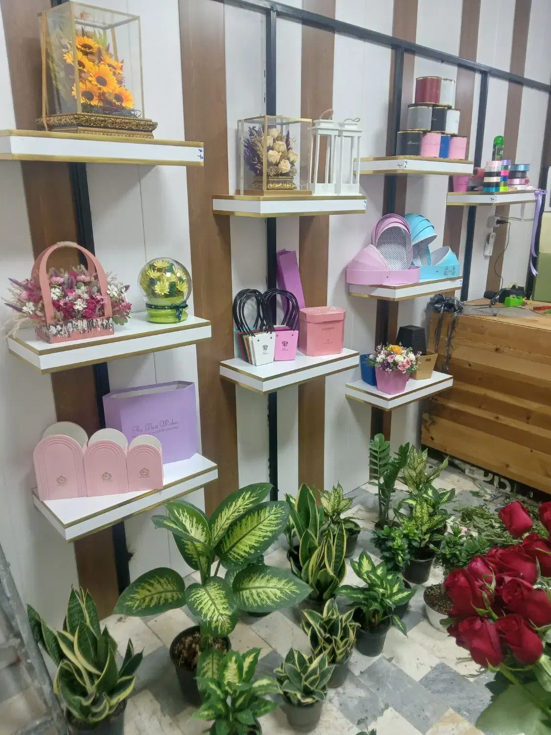 شلف ۴۰ در ۷۰|کتابخانه، شلف، قفسههای دیواری|قیامدشت - خاورشهر, |دیوار