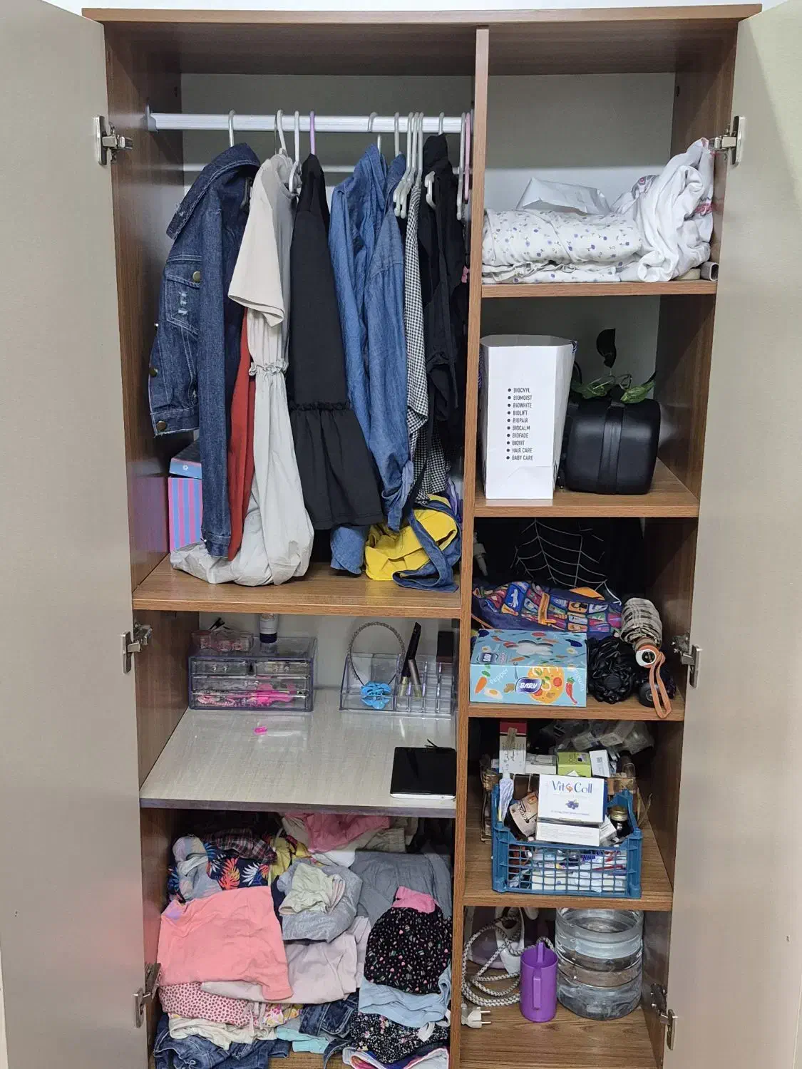 کمد لباس و کتابخونه|جاکفشی، کمد، دراور|قائم‌شهر, |دیوار