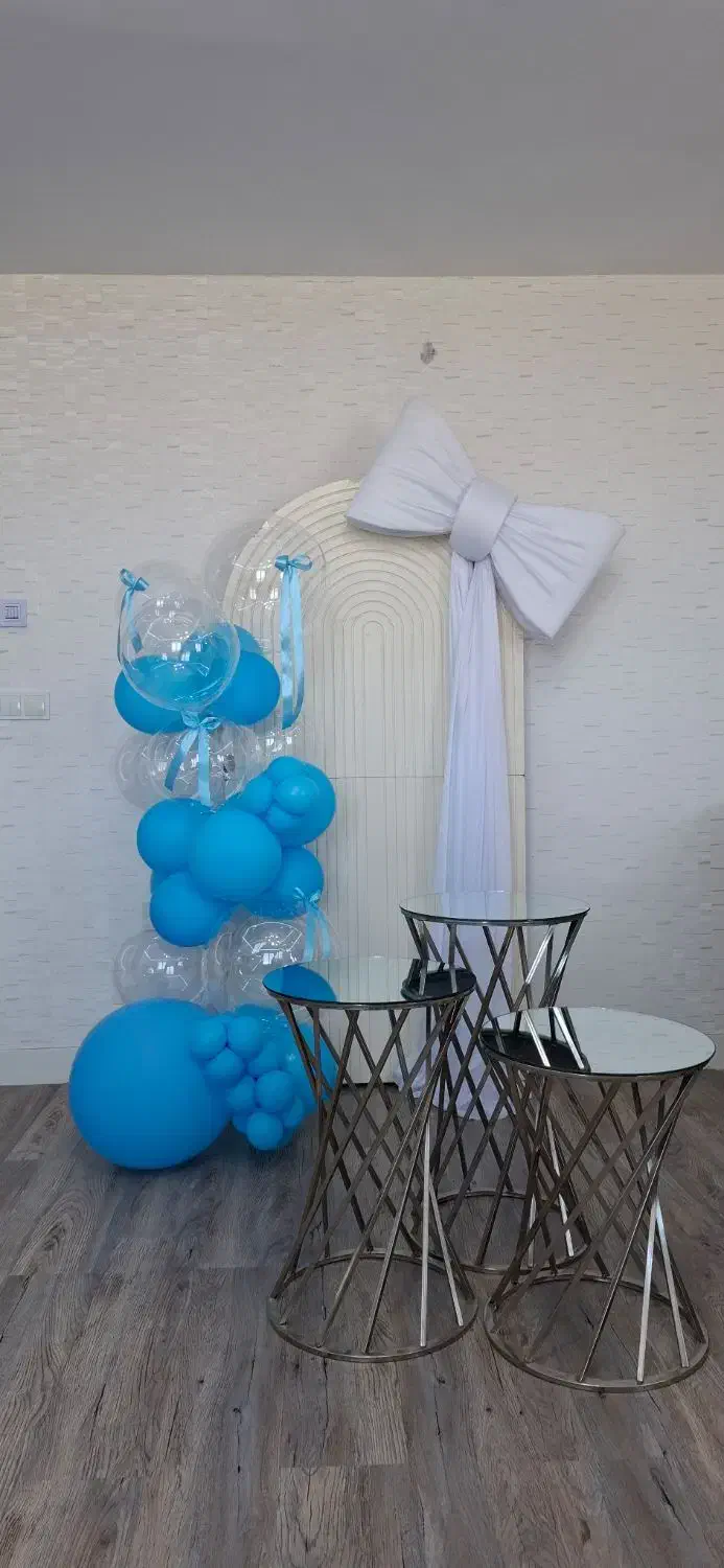 اجرای انواع دیزاین گل ارایی عقد،بادکنک ارایی تولد|خدمات پذیرایی، مراسم|پرند, فاز ۴|دیوار