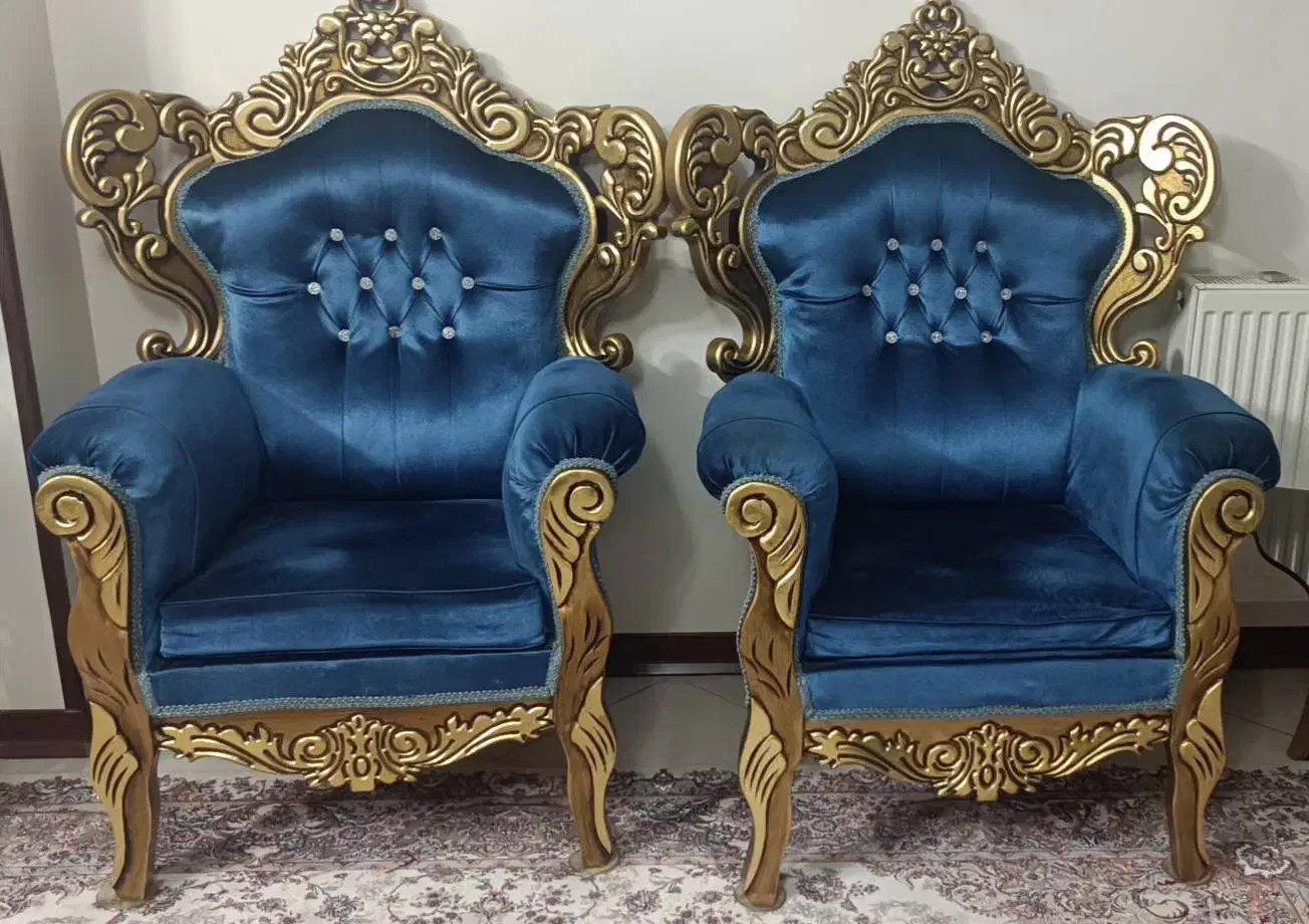 مبل سلطنتی ۹ نفره|مبلمان خانگی و میز عسلی|قزوین, |دیوار