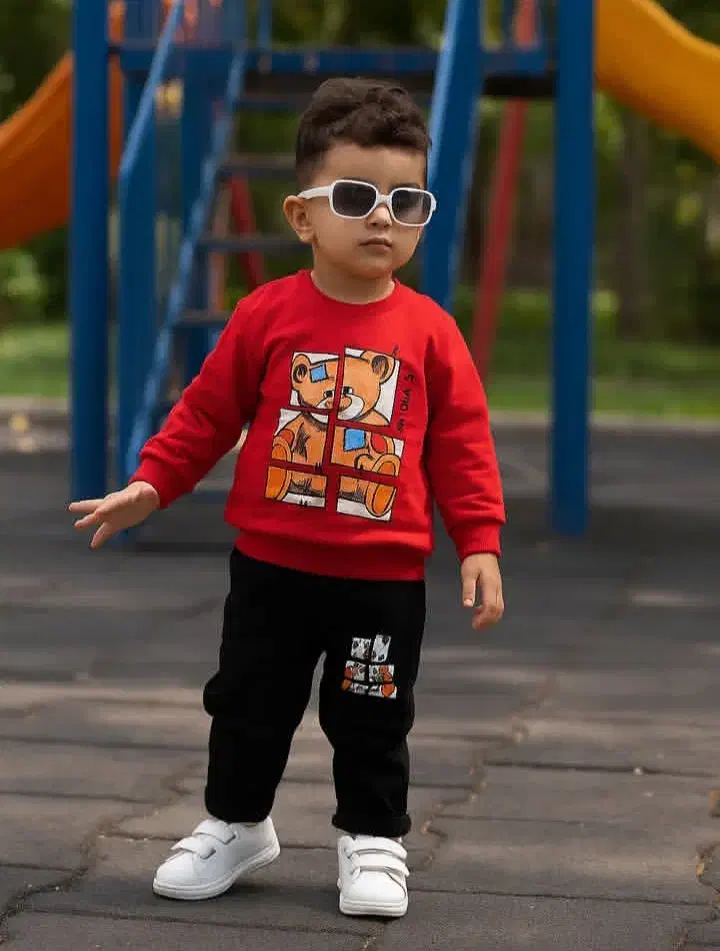 ست پسرانه پنبه لاکردار بیرون پوش با شلوارلی|کفش و لباس بچه|تبریز, |دیوار