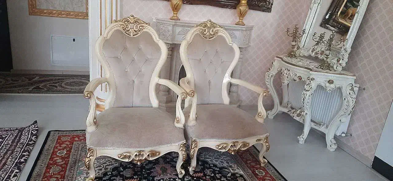 مبل ۸ نفره کلاسیک|مبلمان خانگی و میز عسلی|خلخال, |دیوار