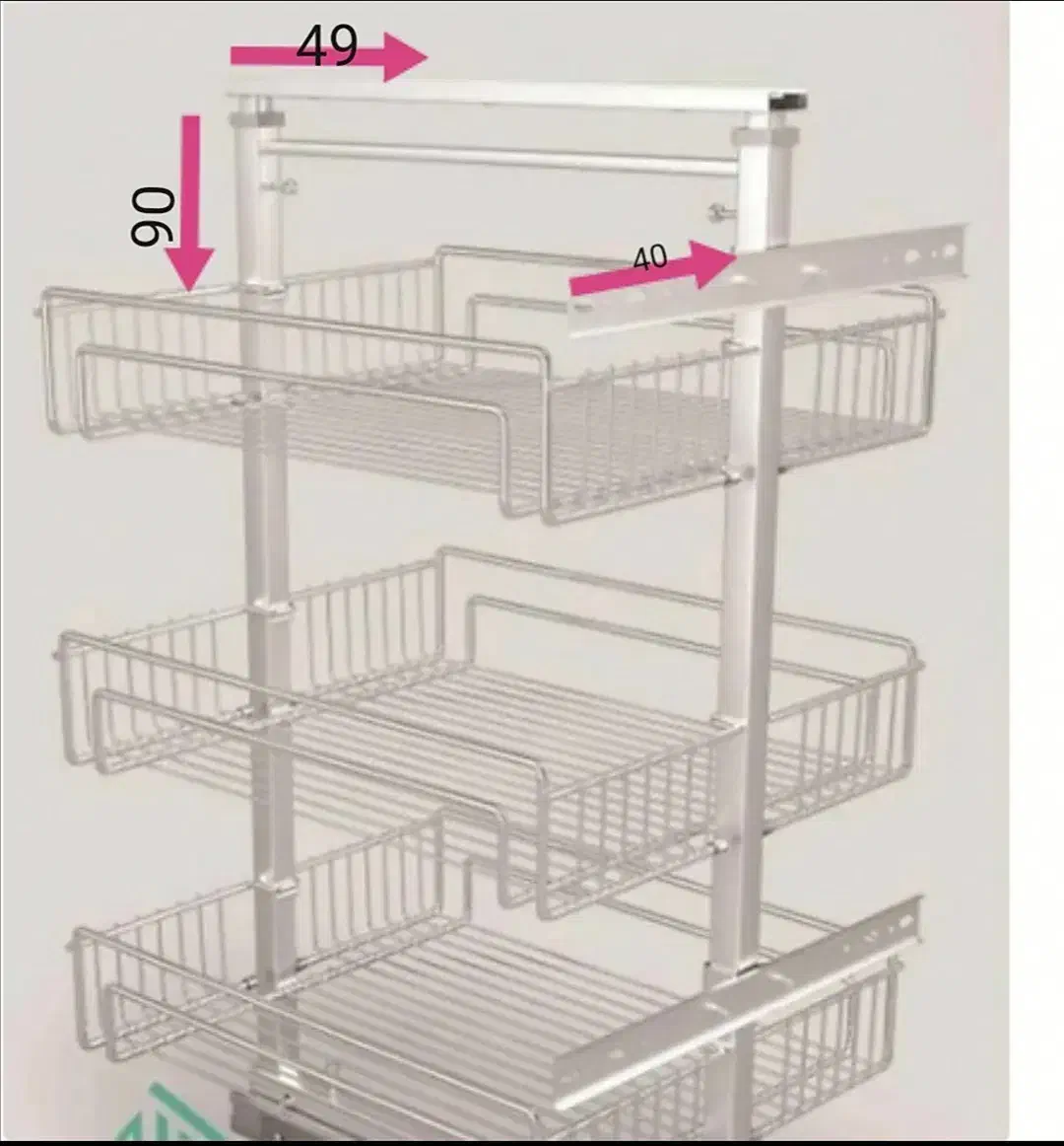 سبد ریلی سه طبقه|آبچکان و نظمدهنده ظروف|نظرآباد, نظرآباد|دیوار